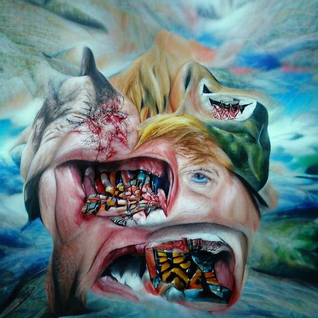 youth swallowed by a beast