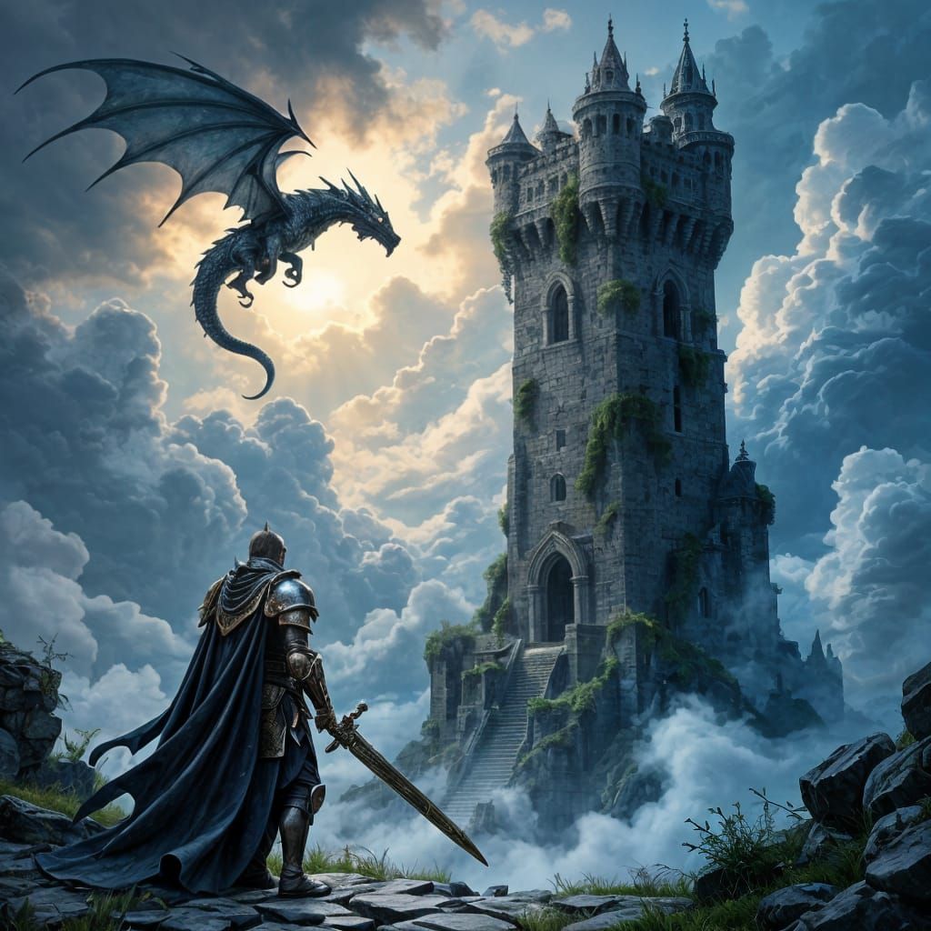 Lone knight  by @MiTh93