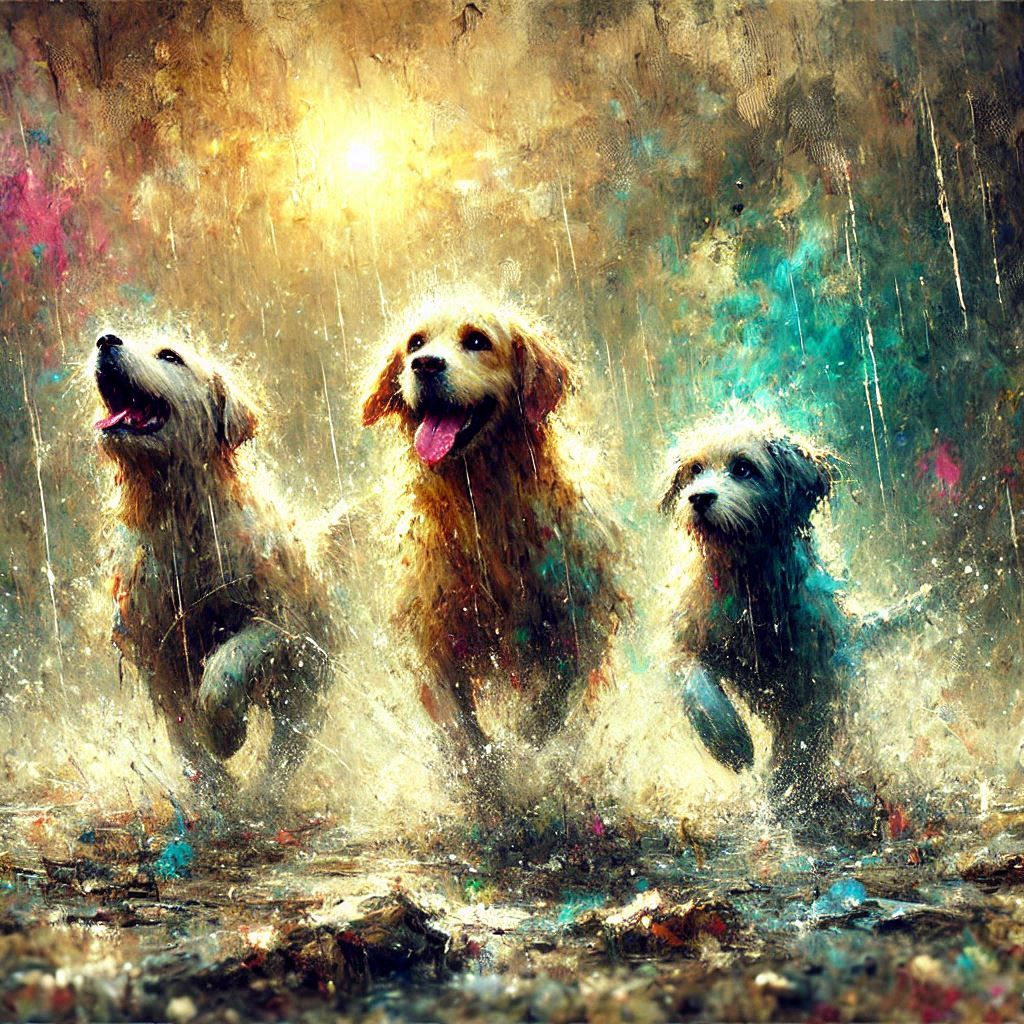 Adventure in  the rain