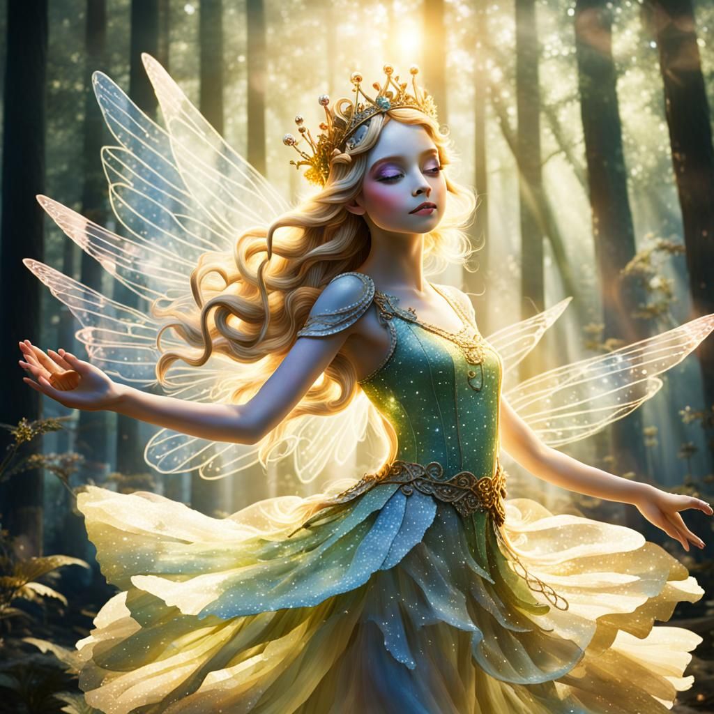 Fairy dancing in the Forest
