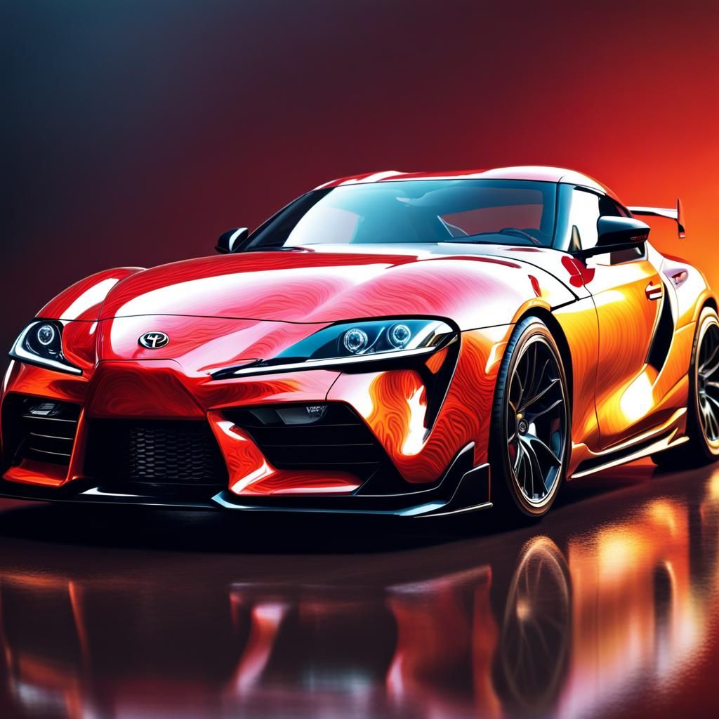 toyota supra mk4 - AI Generated Artwork - NightCafe Creator