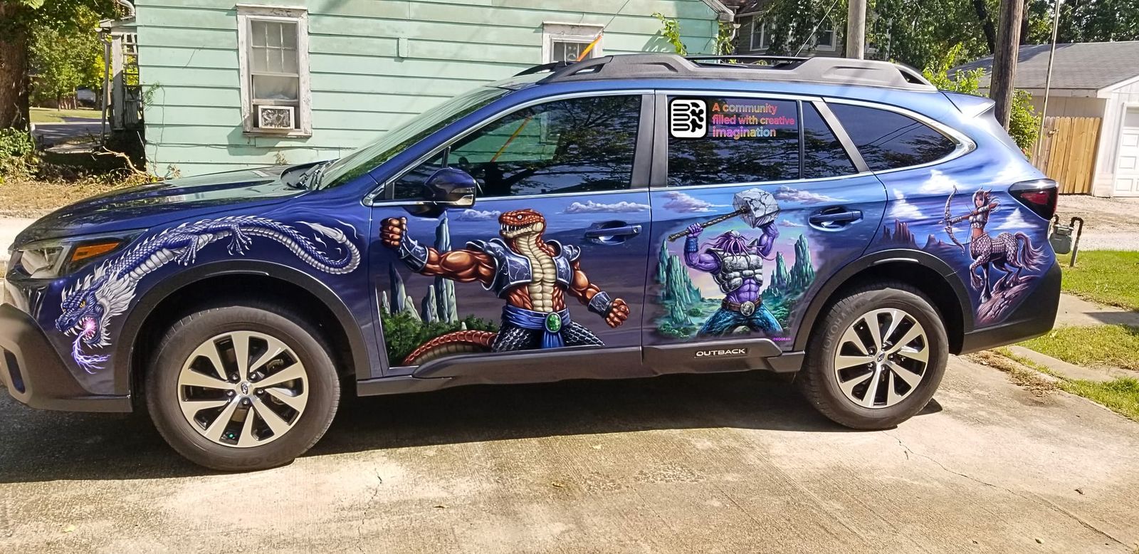 Custom Subaru Outback Airbrush