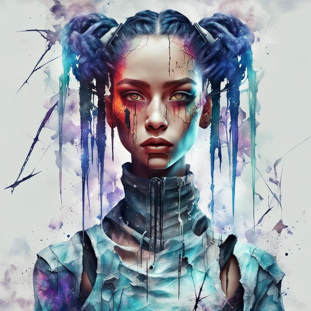 Cybergoth Geysha  by @sasha