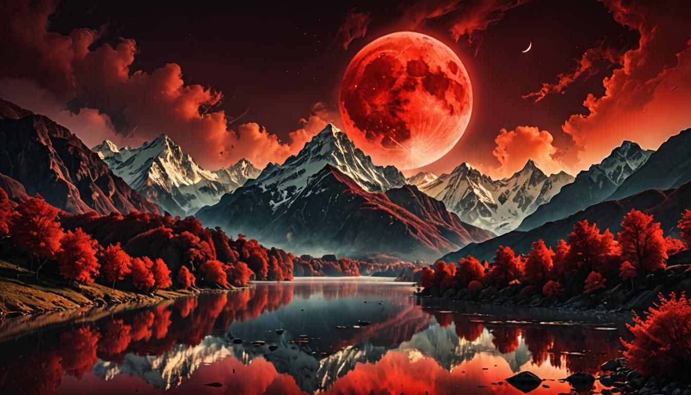 Red Moon  by @The Leycer