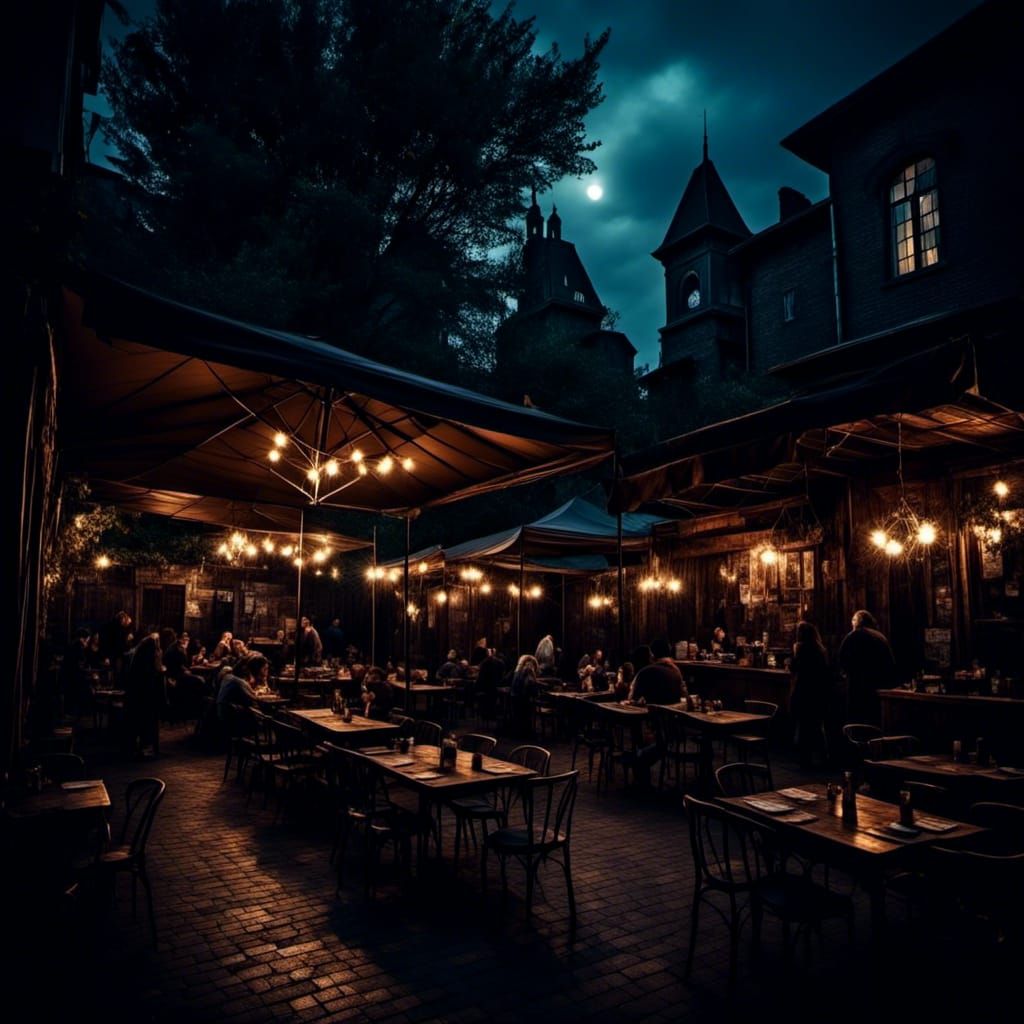 Infectious Diseases Themed Nightcafe Scene