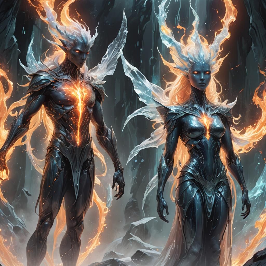 concept art  ever-evolving world inhabited by super beings, ...