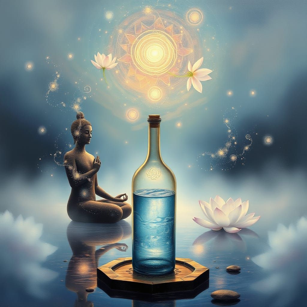 Serene Awakening in a Dreamlike Landscape