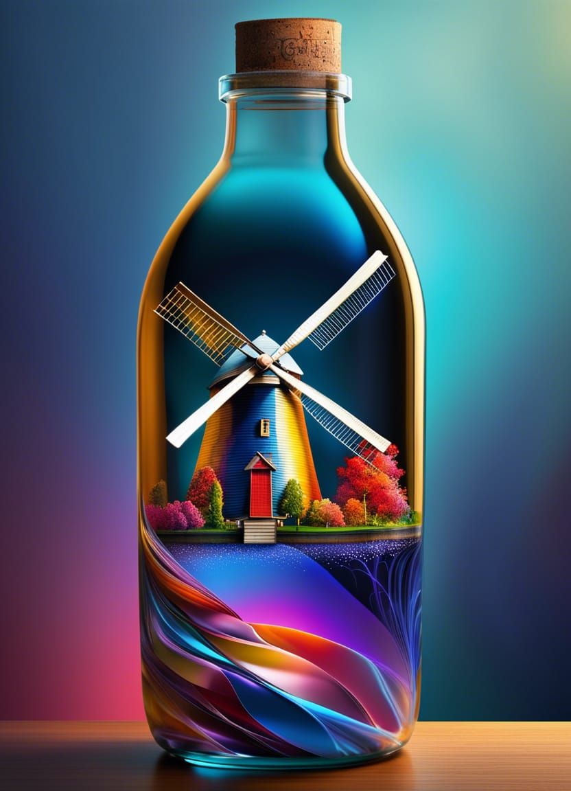 A Windmill inside the Bottle