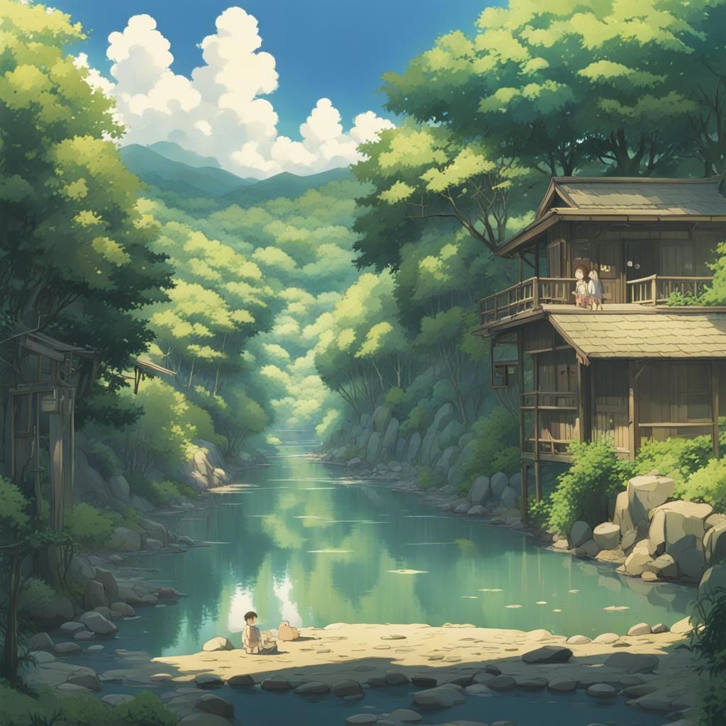 hot spring AI Generated Artwork NightCafe Creator