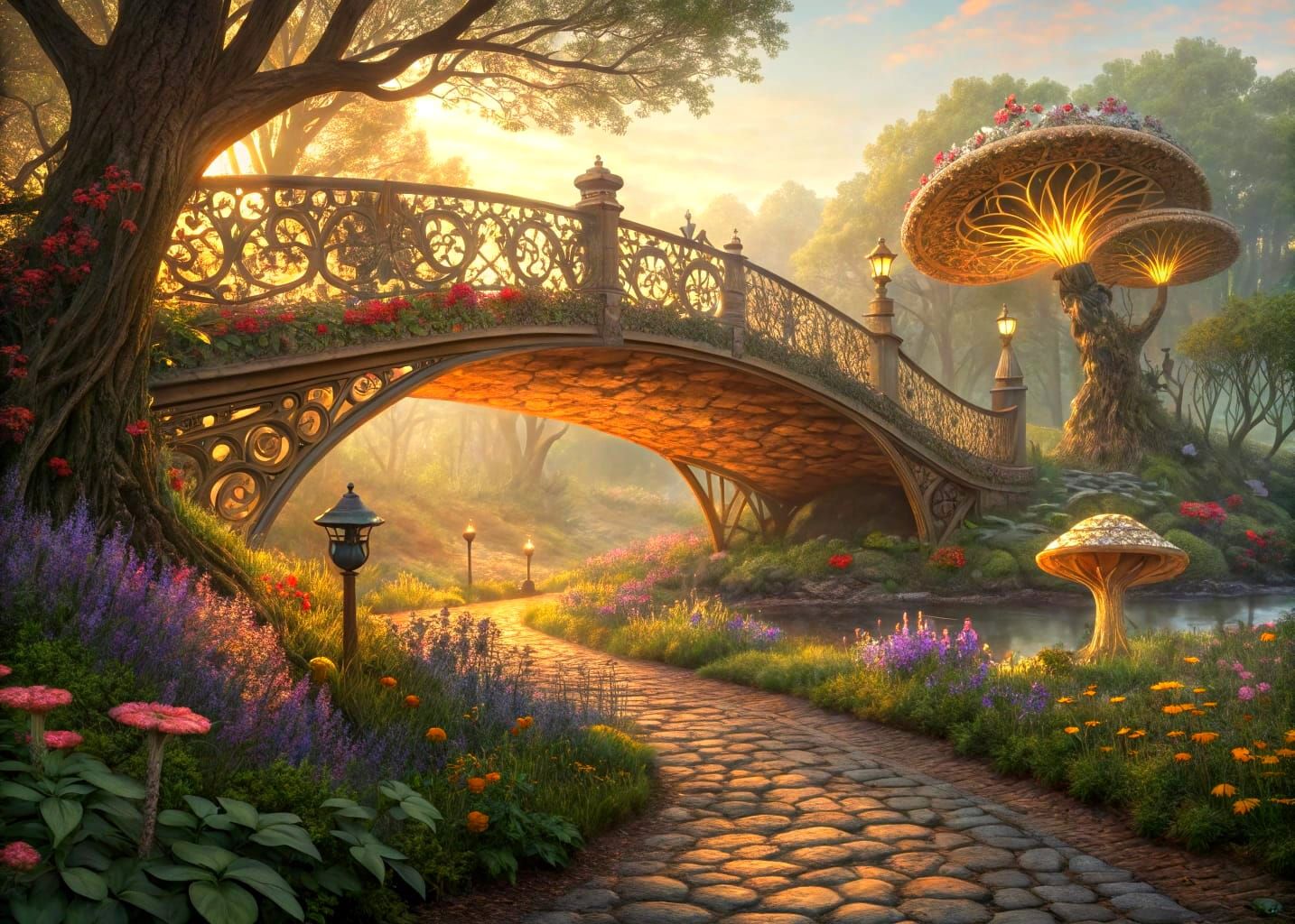 Elven Bridge  by @Tristan