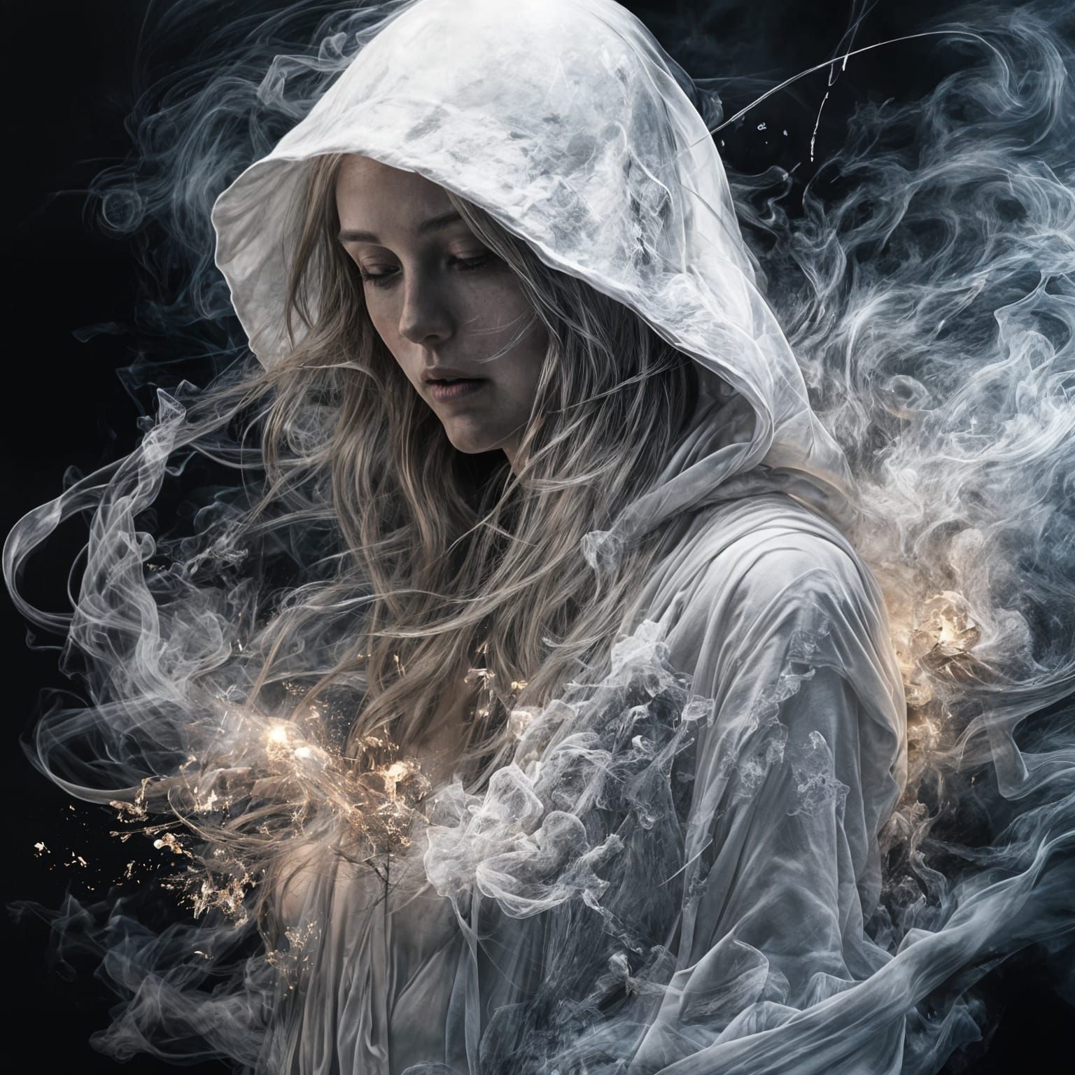 A story of black & white smoke  by @BM