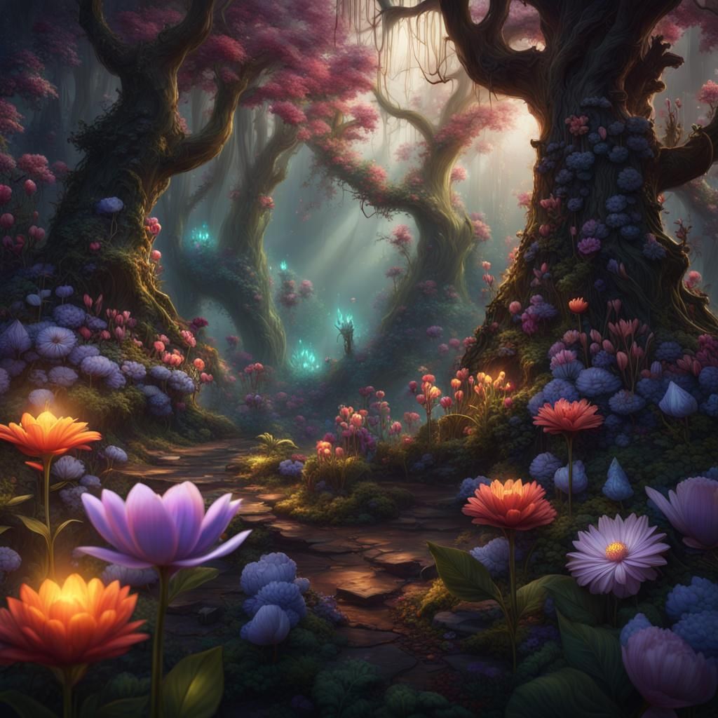 Magical forest 4 - AI Generated Artwork - NightCafe Creator