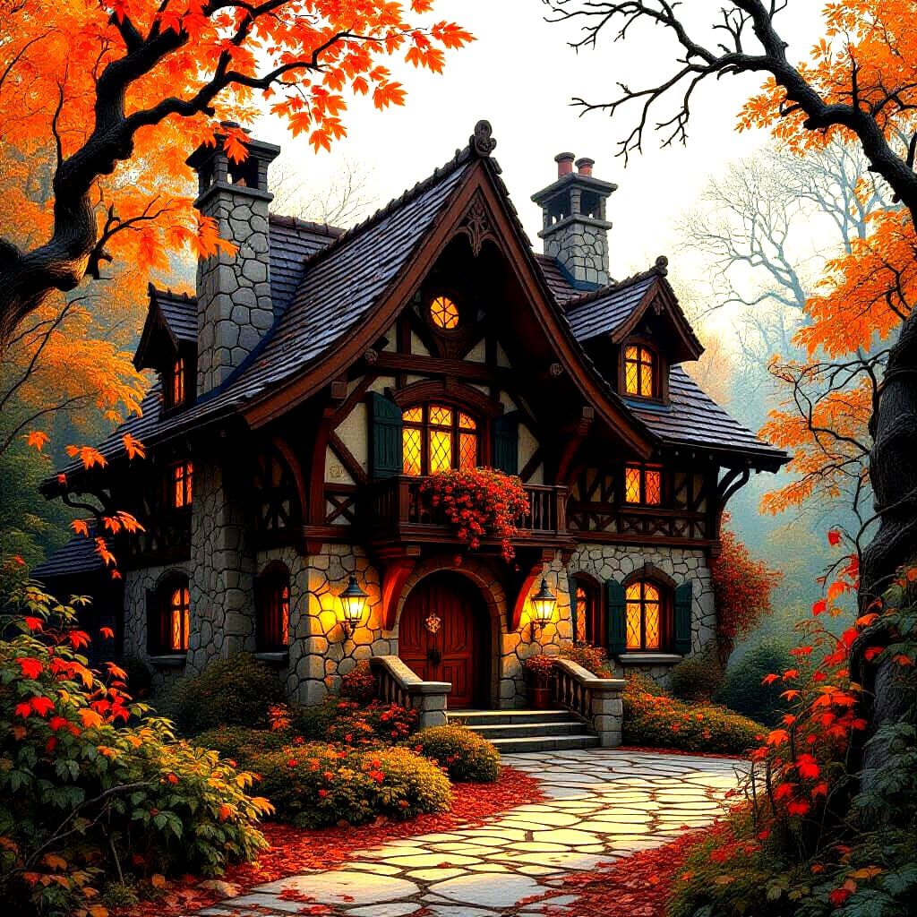 An Enchanting Bavarian Lodge In Autumn   by @Apparition