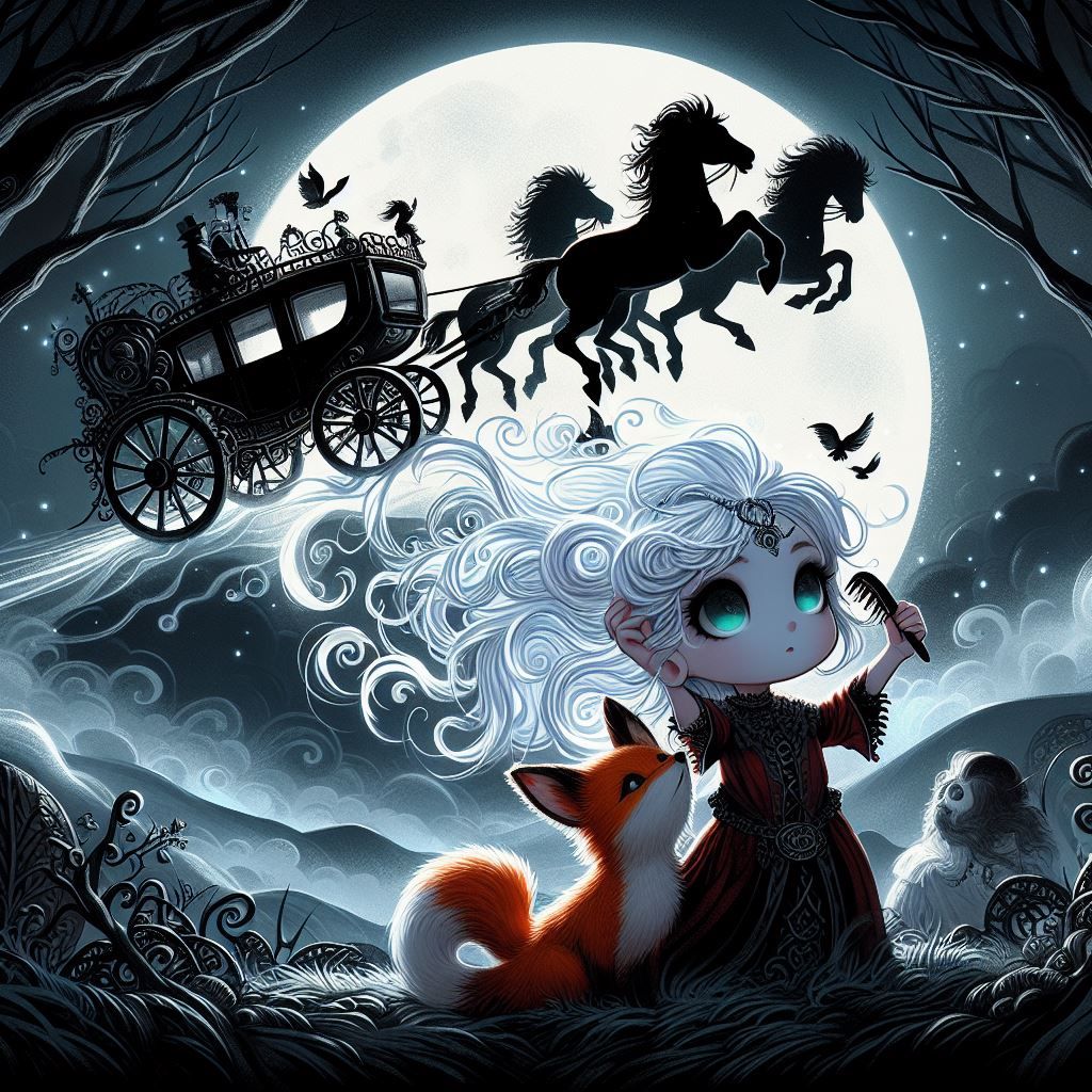 A Banshee holding her infamous comb, a shape-shifting Pookah, and the Dullahan's Coach