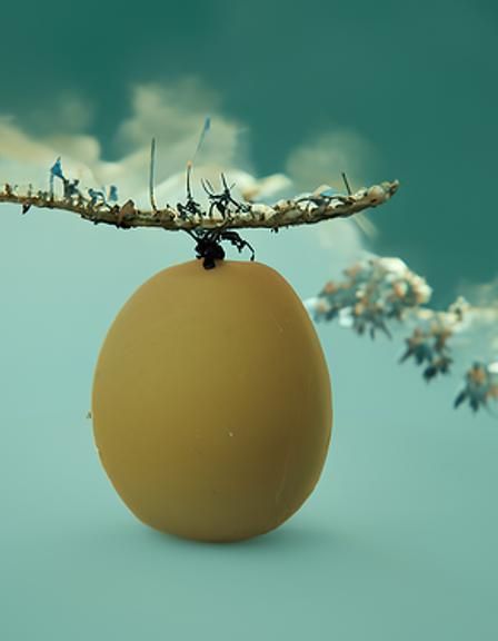 beehive on branch 8k resolution concept art detailed matte p...