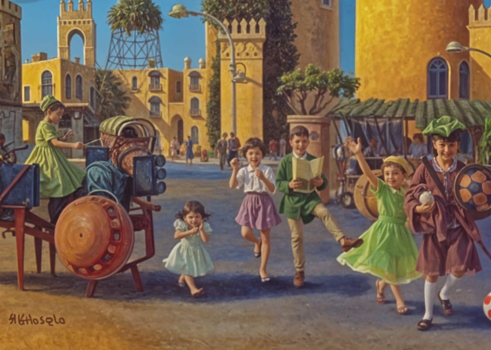 Happy childhood - we all got along!   by @Nelly Apolitiko