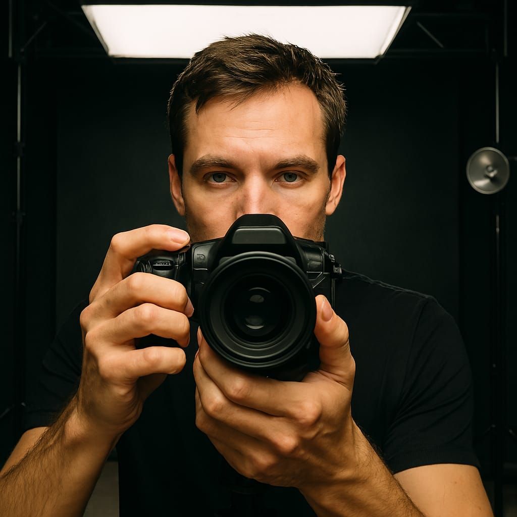 audience facin' the studio photographer and studio photograp...