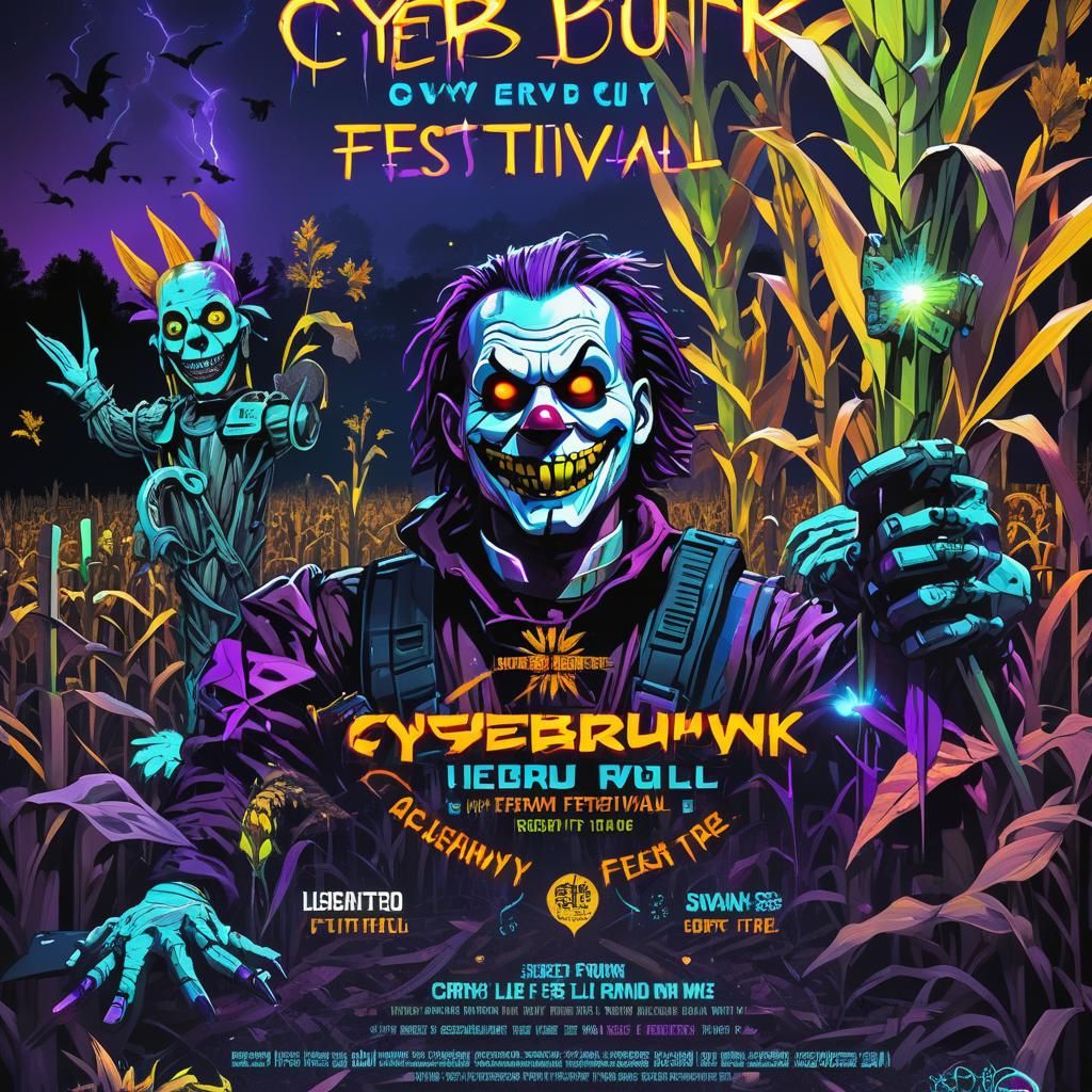 a spooky event flyer A highly detailed sticker, vibrant and ...