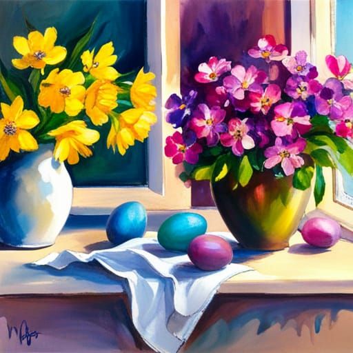 Flowers and Easter Eggs 9