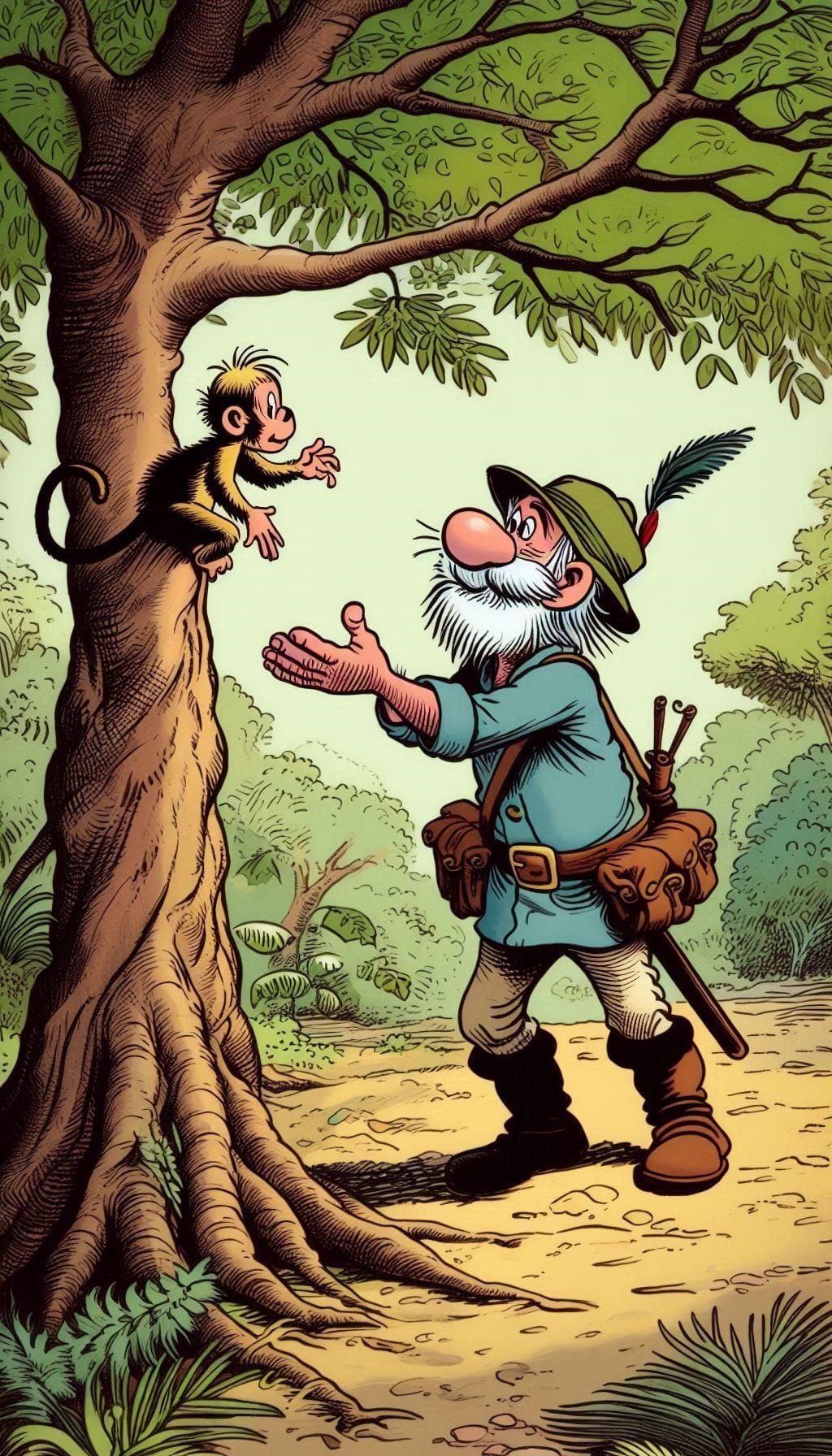 "Softly, softly, catchee monkey."