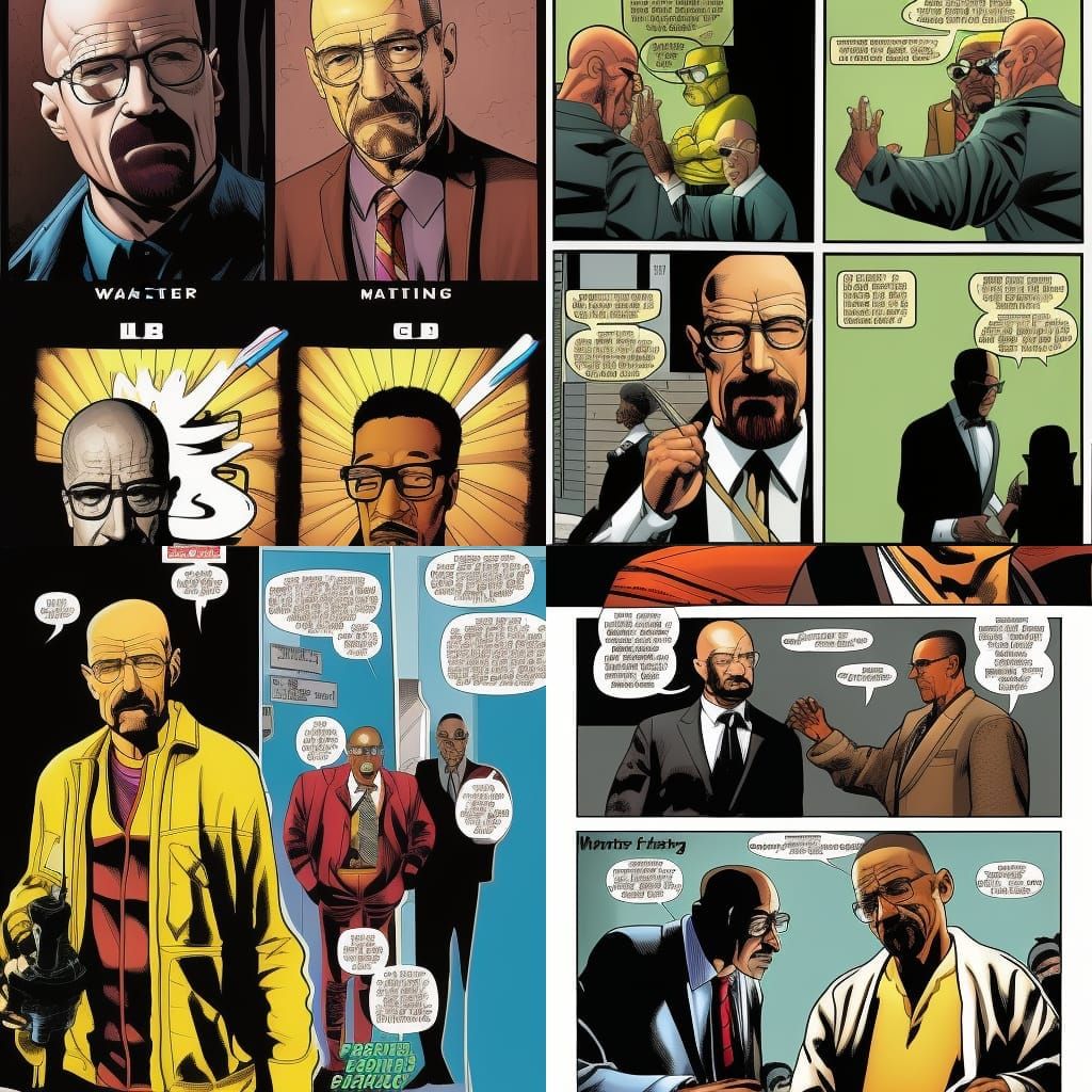 Walter White vs Gus Fring Marvel Comics
