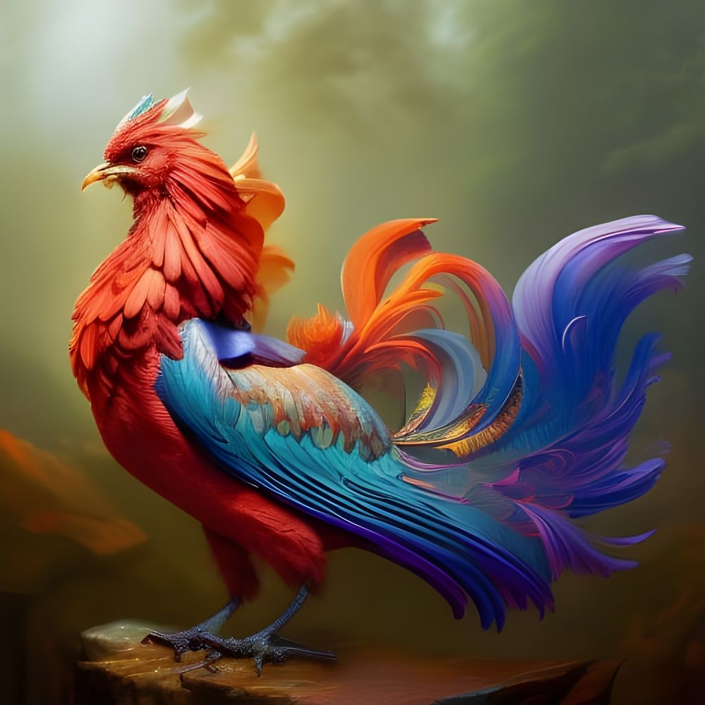 Cocky Rooster - AI Generated Artwork - NightCafe Creator