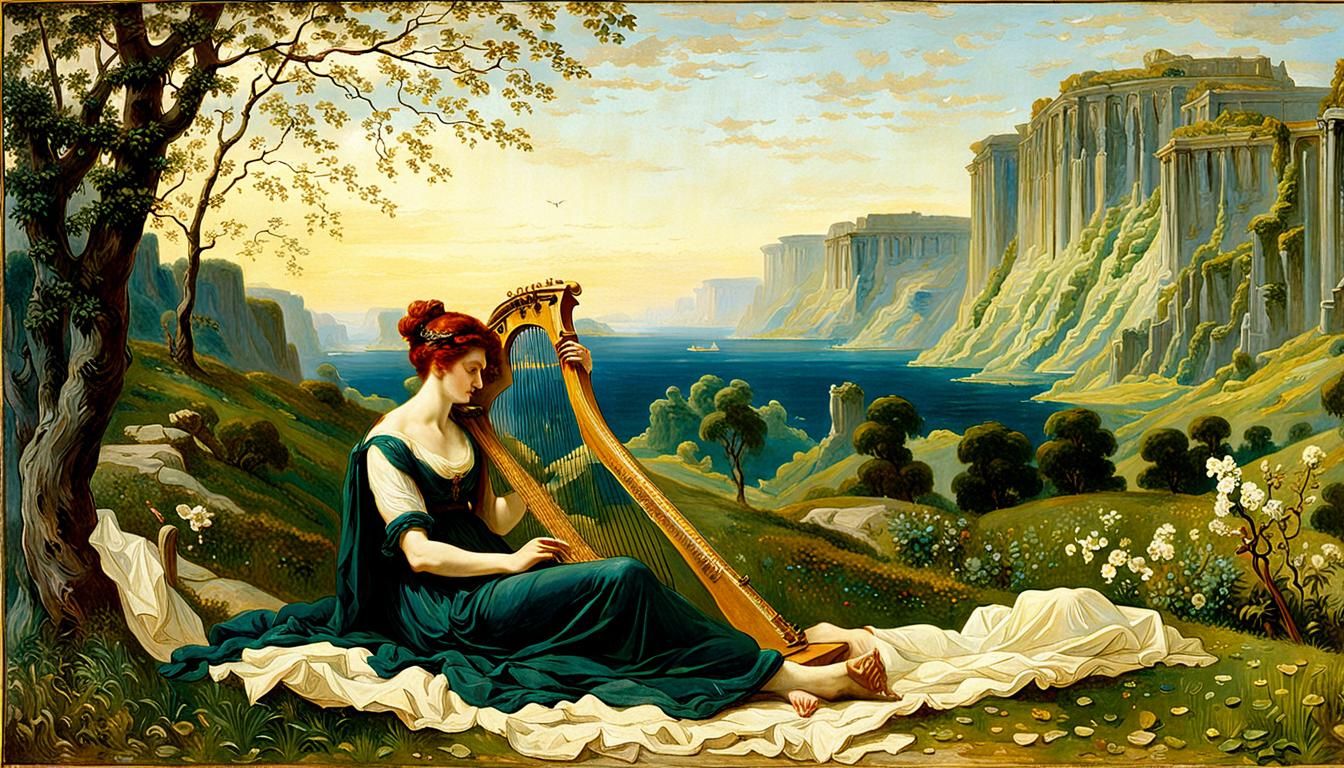 The Lyre of Orpheus, 1898 by Alexandre Séon (French, 1855–19...