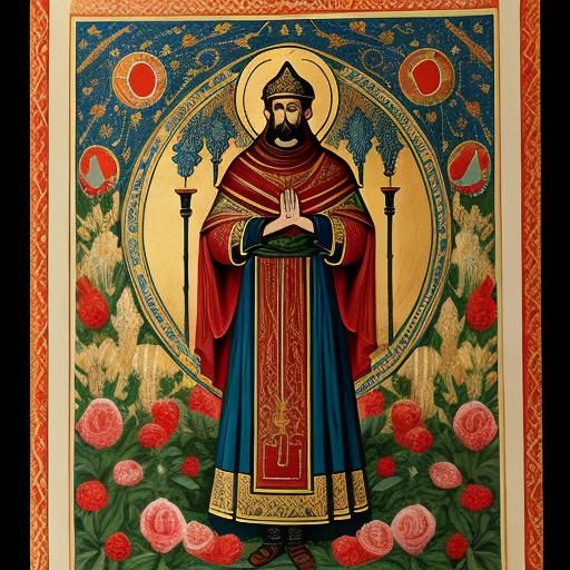 Byzantine rose garden