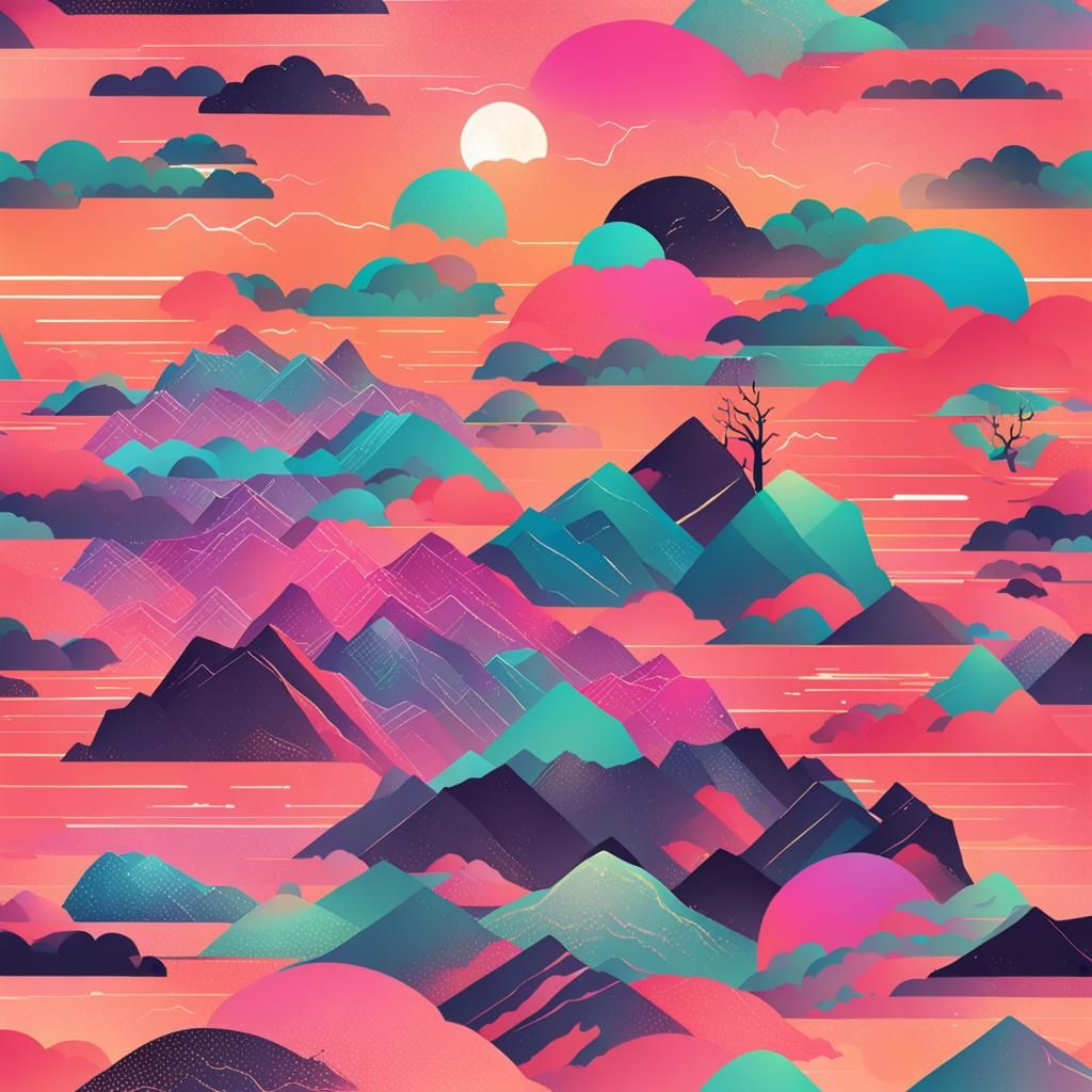 Pop art animated scene