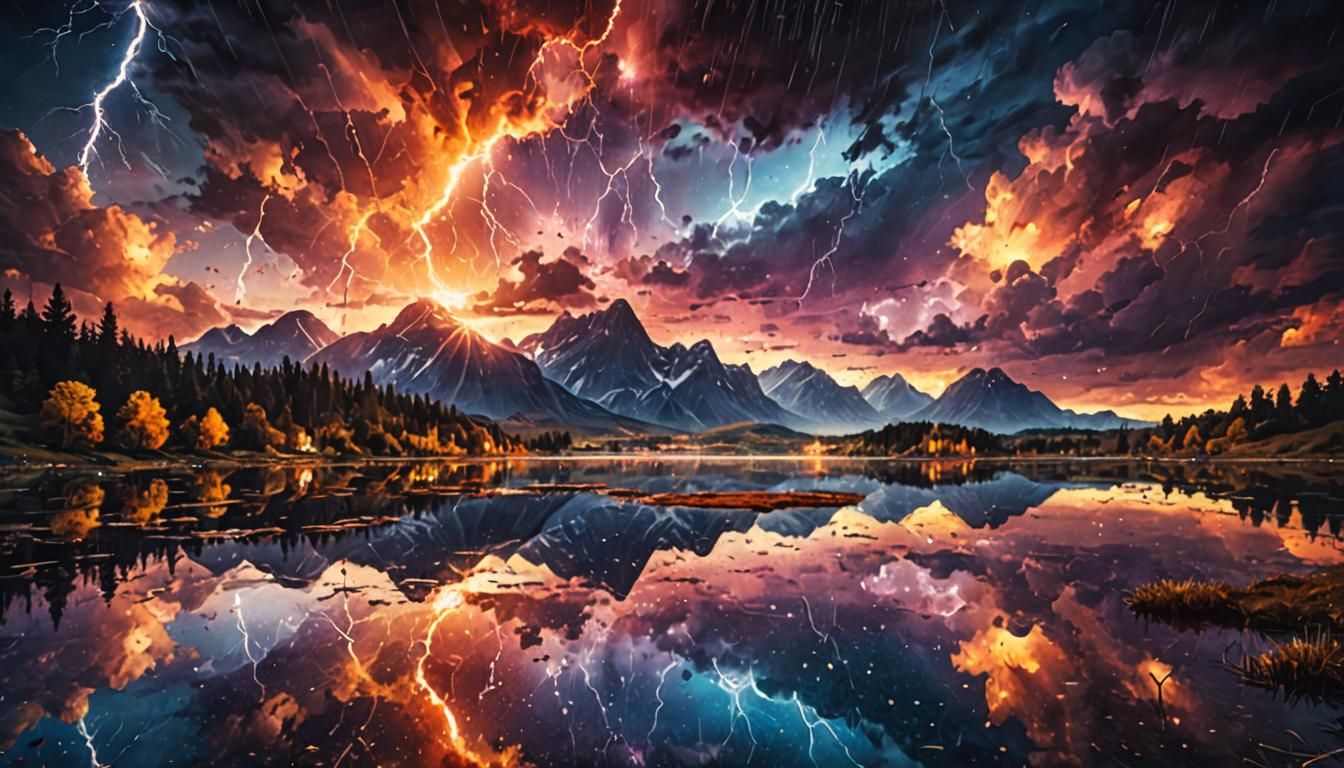 Impressive lightning  by @undefined