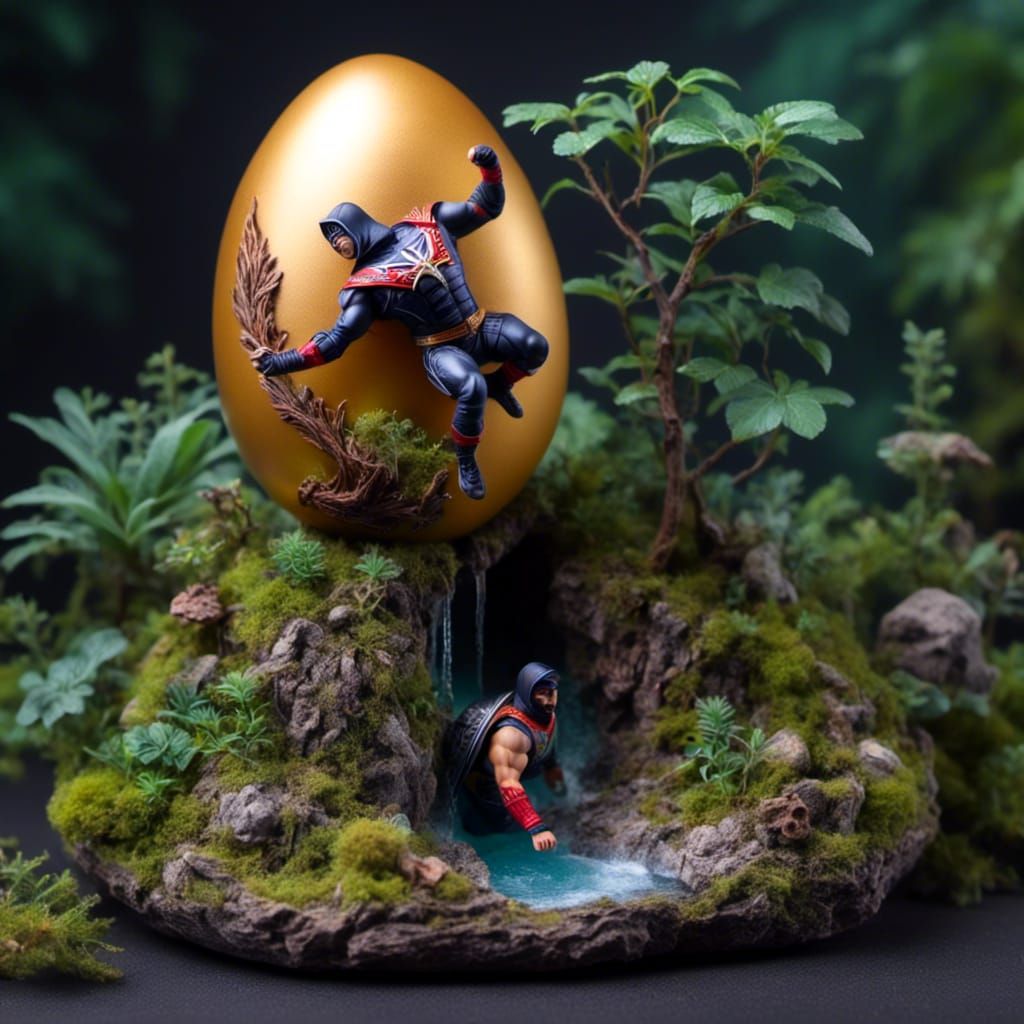  <lora:Luchador:0.8> parkour in a in a  <lora:Resin Egg:1.0> resin egg