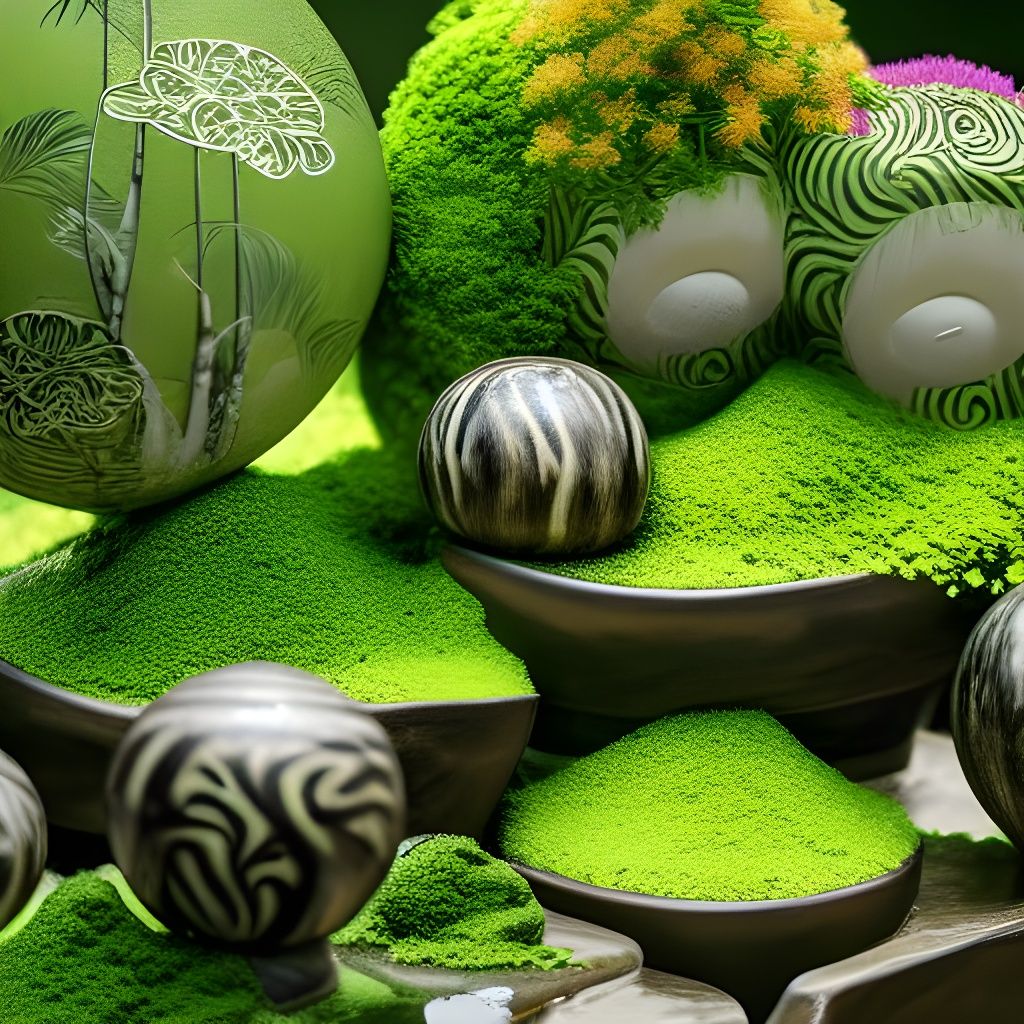 Matcha-Zebra Sphere