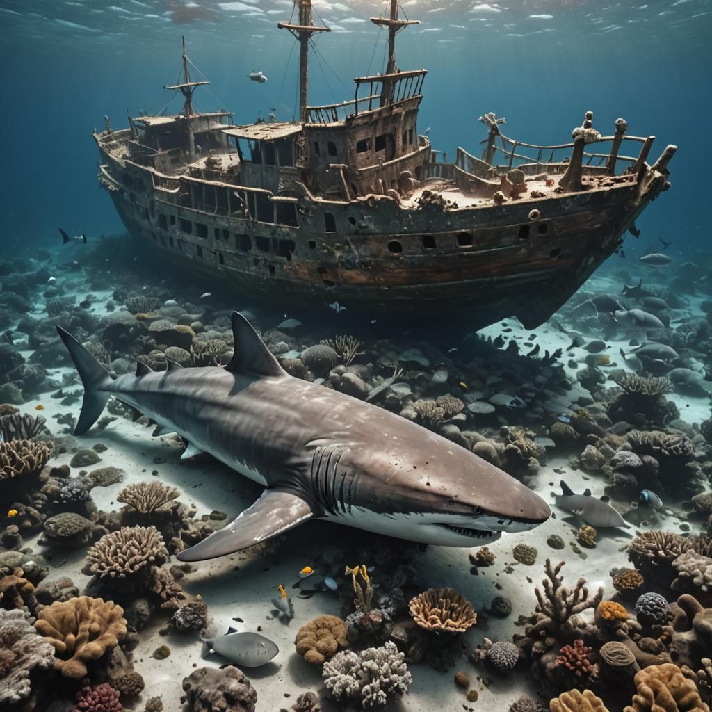 Underwater shipwreck