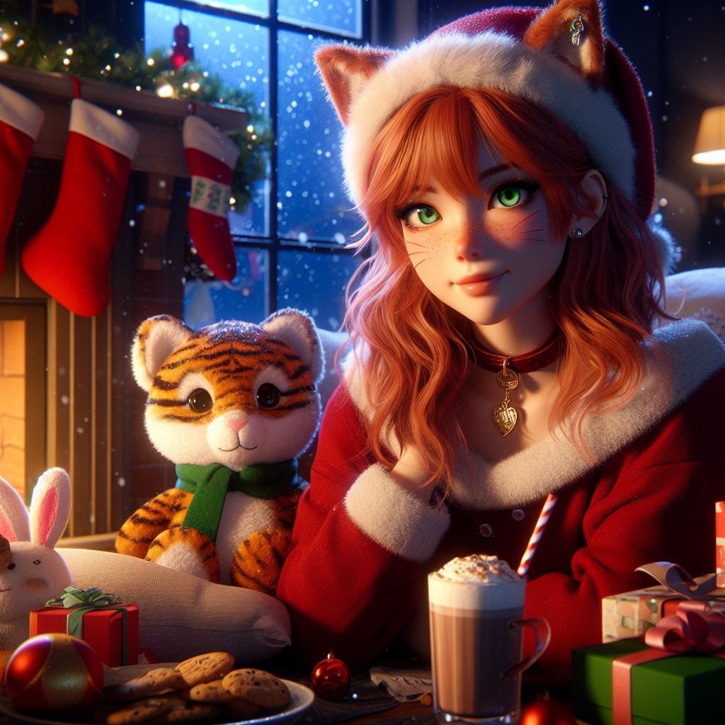 Cutie enjoying Christmas