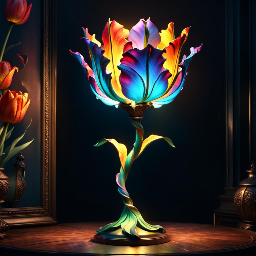 Tulip lamp  by @Accidentalrage