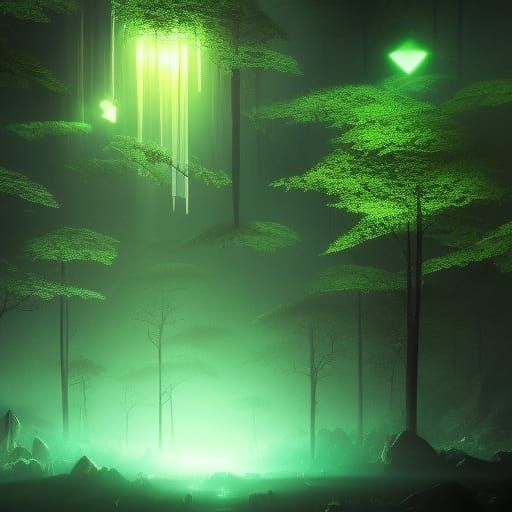 The Emerald Forest - AI Generated Artwork - NightCafe Creator