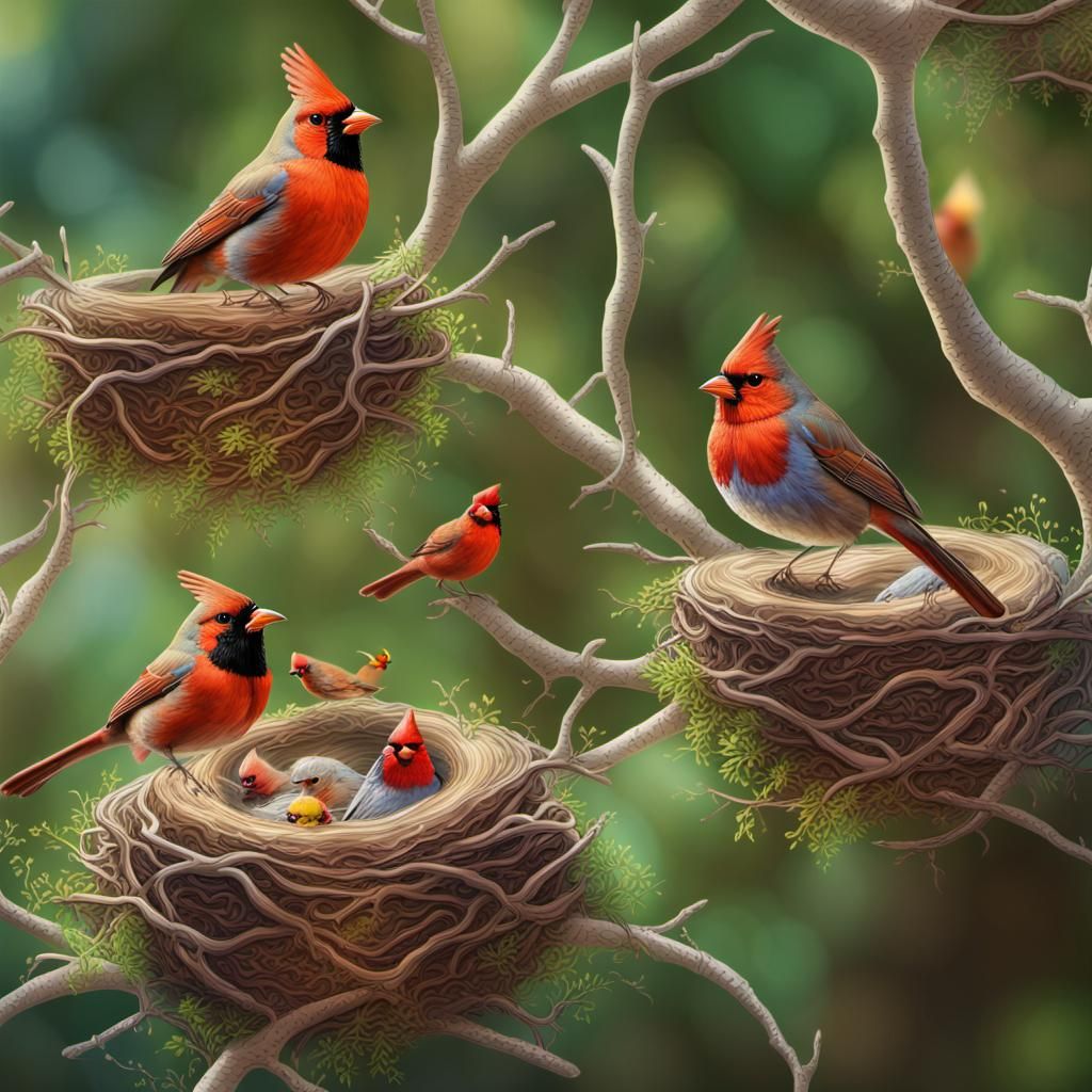 NC Blooper too many grown birds in a nest should be bird egg...