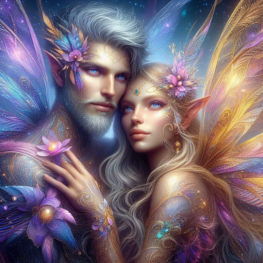 beautiful fairy couple