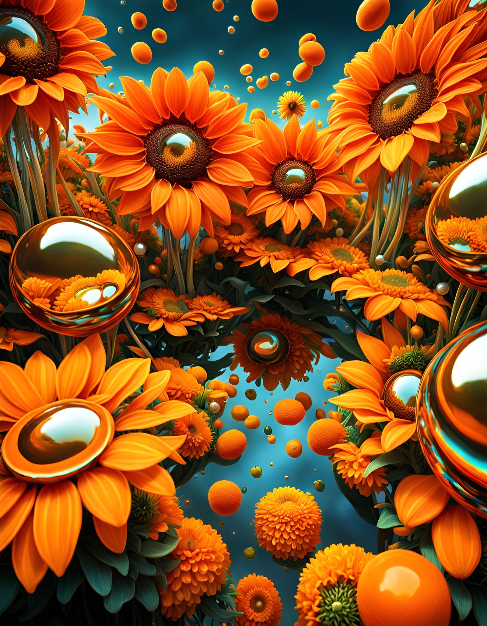 Orange Rain  by @Art of Art