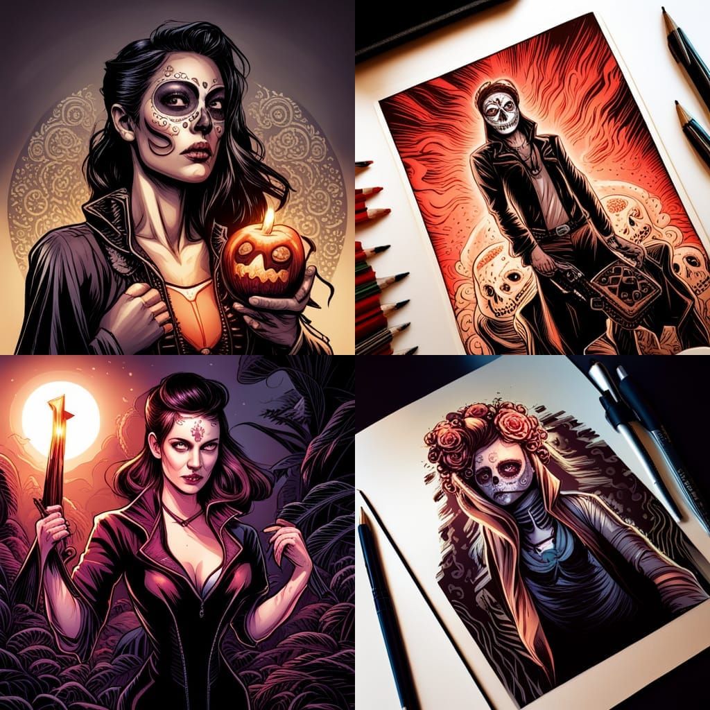 dia de los muertos Mark Brooks and Dan Mumford, comic book a...