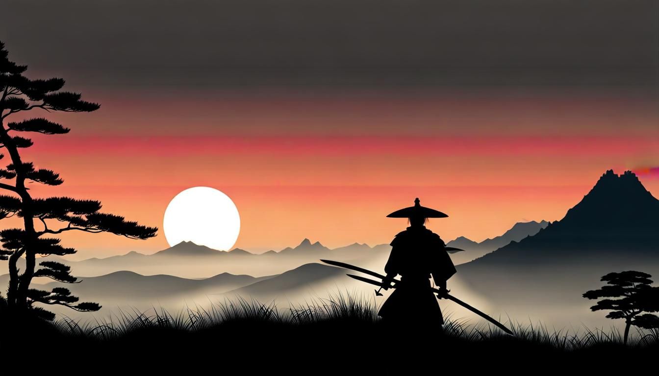 a samurai silhouette 3