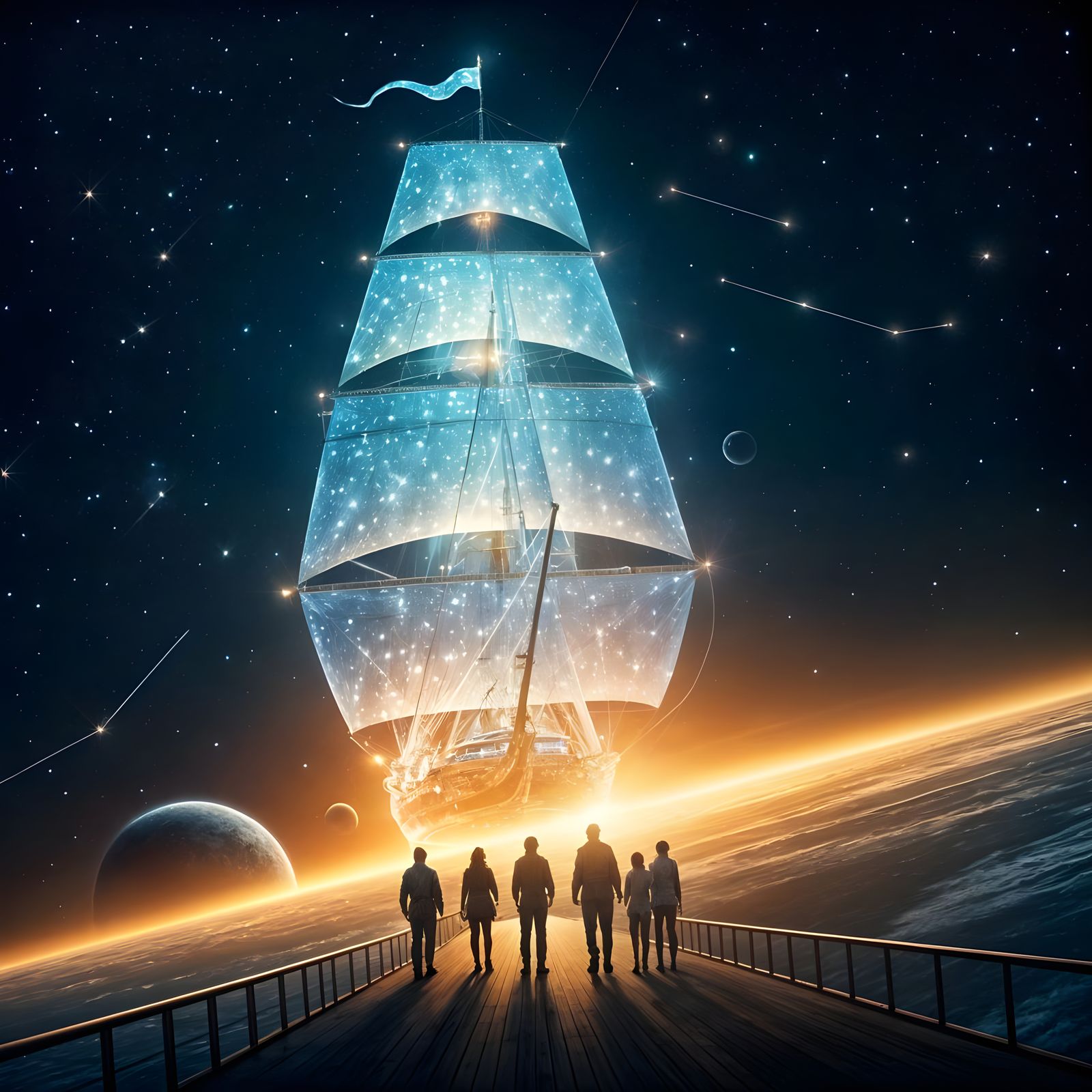 Celestial Galleon: Sailing the Stars  by @Shelly