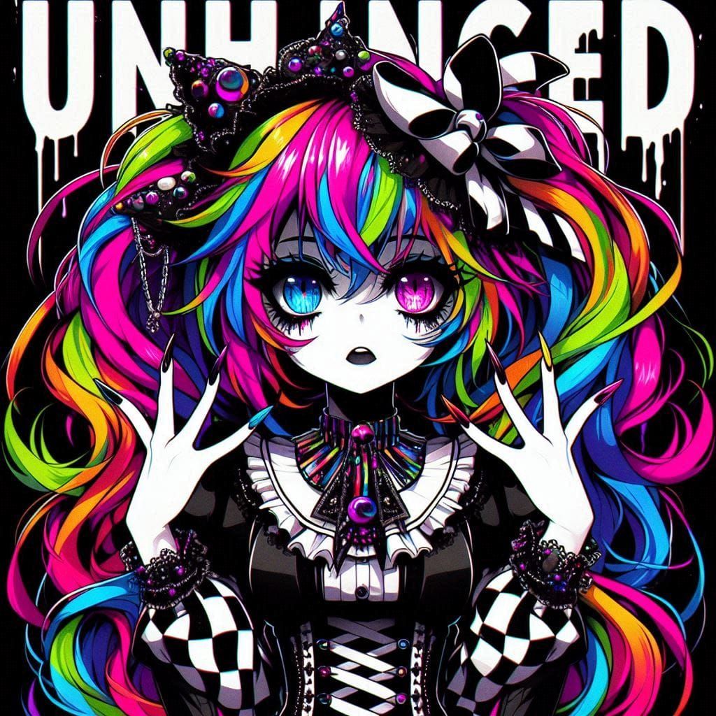 Unhinge rainbow girl