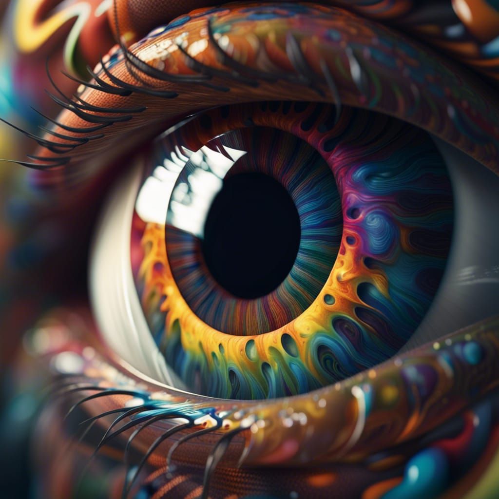 Vibrant eye #2  by @Crayola_Kell_of_Crayons