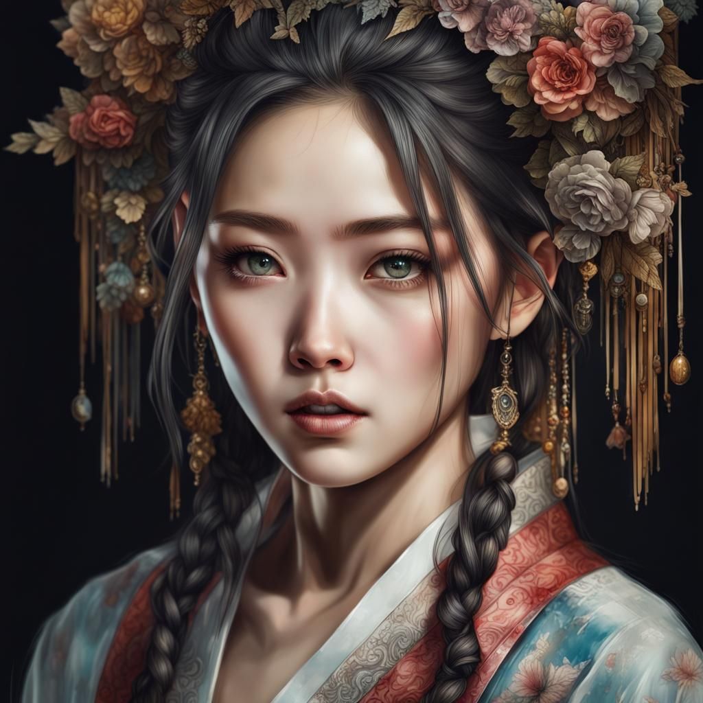 Korean Girl - AI Generated Artwork - NightCafe Creator