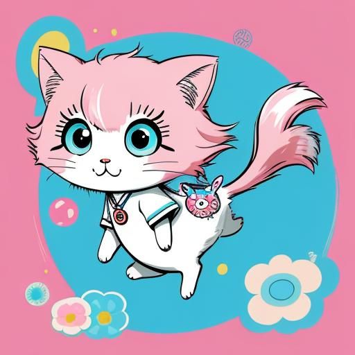 How to manga cat drawing