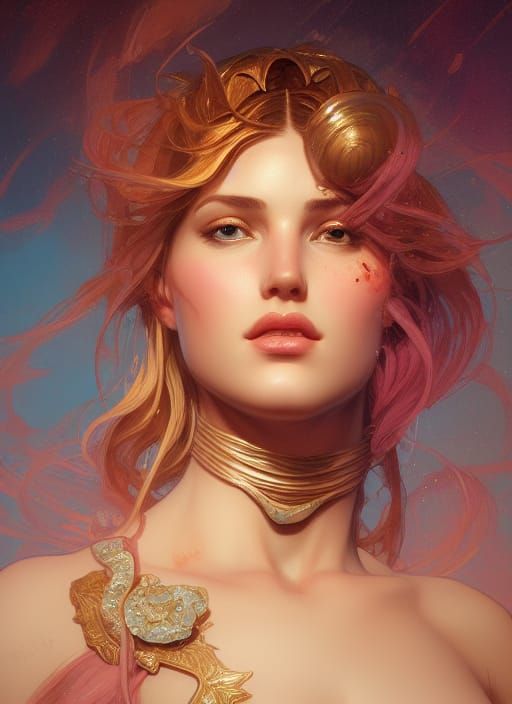 aphrodite head and shoulders portrait, 8k resolution concept art ...