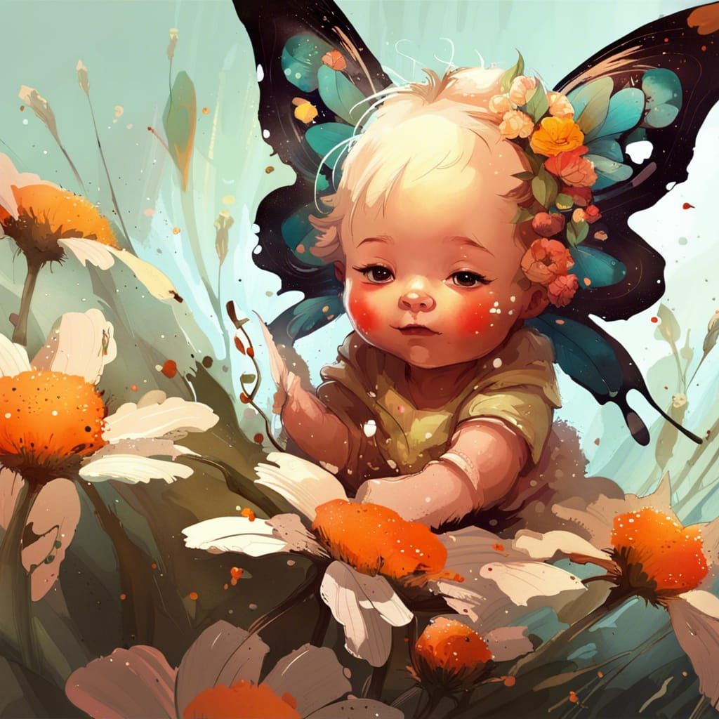 Baby butterfly - AI Generated Artwork - NightCafe Creator