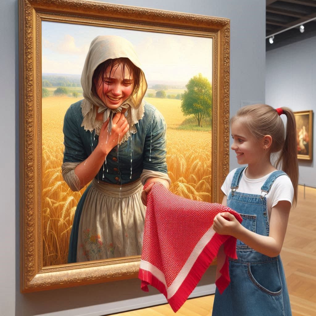 You may use this cloth to dry yourself!