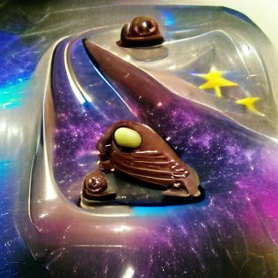 Intergalactic chocolate spaceship